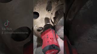 Milwaukee M18 HIGH TORQUE Impact Wrench Testing on big SEMI Truck wheels [upl. by Castora695]