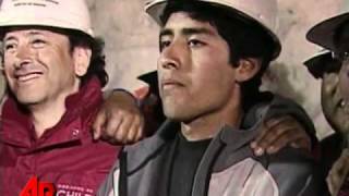 Raw Video Last Trapped Chilean Miner Rescued [upl. by Eleonora]