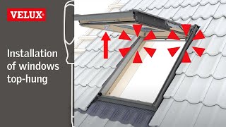 VELUX How to install tophung windows [upl. by Ledniahs719]