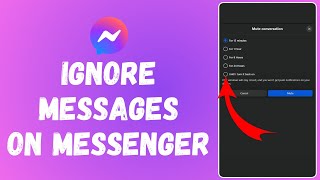 How to Get Back Ignore Messages Option in Messenger [upl. by Hermon]