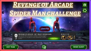 MCOC  Complete Spider Man Objective with only 10 energy  Revenge Of Arcade [upl. by Akinod572]