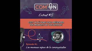 Podcast ComOn  Extrait 05 du S01E01 sur La communication et le marketing digital en 2024 [upl. by Nyved]