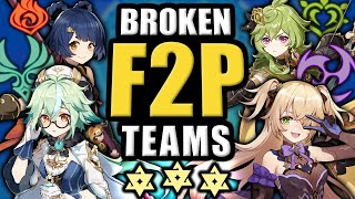 BUILD THESE F2P TEAM COMPS ★Best Genshin Impact Teams amp Characters Guide★ [upl. by Adiam]