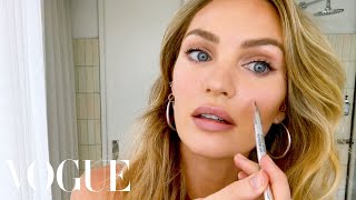 Candice Swanepoels 10Minute Guide to quotFake Naturalquot Makeup and Faux Freckles  Beauty Secrets [upl. by Akitnahs]