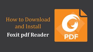 How to download and install Foxit PDF Reader on Windows 7810 [upl. by Enyale699]