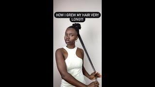 HOW I GREW MY HAIR VERY LONG TIPS TO GROW LONGER FULLER THICKER HAIR TO WAIST LENGTH SHORTS [upl. by Ienttirb]