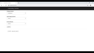 Creating Cascaded DropdownlistComboboxes in ASPNET Core With Database [upl. by Johm299]