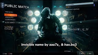 Ps4Ps5  Bo3 Modded Invisible Name Showcase [upl. by Llenrub535]