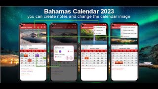 Bahamas Calendar with Public Holidays 2023 2024 2025 [upl. by Subocaj193]