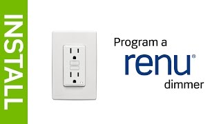 Leviton Presents How to Program a Renu® Dimmer Switch [upl. by Abby535]