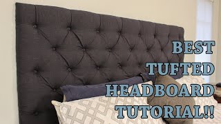 How to Make Your Own Tufted Headboard [upl. by Ayifas]