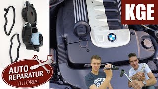 Ölabscheider wechseln  KGE tauschen  BMW M57  DIY Tutorial [upl. by Yrotciv]