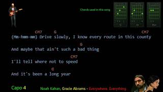 Noah Kahan Gracie Abrams  Everywhere Everything  Lyrics Chords Vocals [upl. by Phil]