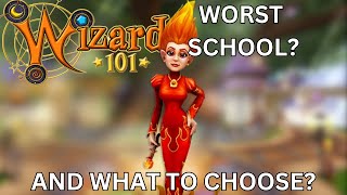 Worst Schools in Wizard101 amp What To Choose [upl. by Oys21]