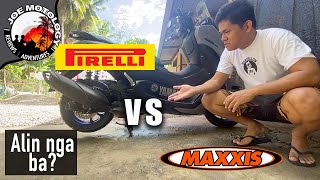 Maxxis VS Pirelli Tires Alin nga ba  Reviews on branded tires  Replace tires for NMAX 155 [upl. by Lincoln]