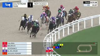 Gulfstream Park Carrera 1  3 de Noviembre 2023 [upl. by Melesa]