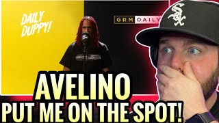 AVELINO PUT ME ON THE SPOT  Avelino Daily Duppy  GRM Daily  Freestyle Reaction 🔥 [upl. by Sitoel]