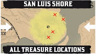 ALL San Luis Shore Treasure Map Location [upl. by Farra867]