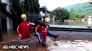 Flooding from cyclone in southern Brazil kills dozens [upl. by Mohun]