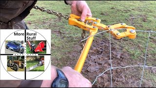 DIY Sheep Fencing and using Wire Tensioners [upl. by Cupo]