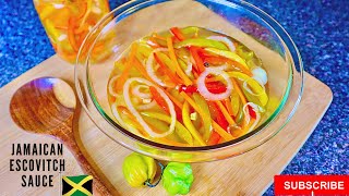 HOW TO MAKE JAMAICAN ESCOVITCH SAUCE RECIPE 2020 [upl. by Eednak]