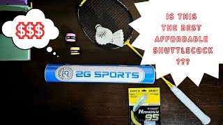 Reviewing 2G SPORTS Blue Label Shuttlecock [upl. by Nissa]