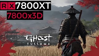 Ghost of Tsushima RX 7800 XT 7800X3D 1440P Benchmark [upl. by Kong750]