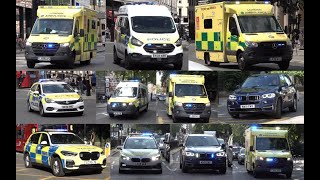 Emergency Vehicles Responding in Central London Compilation [upl. by Eneli]