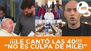 EL PELADO TREBUCQ LE CANTÓ LAS 40 A LOS K Y EL PAPA “NO ES POR CULPA DE MILEI ESTA CONFUNDIDO” [upl. by Epuladaugairam]