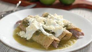 Enchiladas verdes de cecina  Receta fácil y económica [upl. by Raoul]