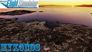 Microsoft Flight Simulator 2020  Mykonos  Greece part20 [upl. by Aiselad]