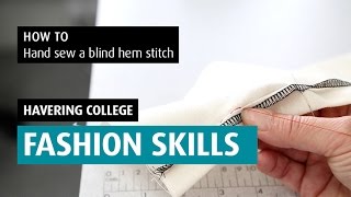 How to Sew a Blind Hem by Hand  EASY [upl. by Ahsienroc734]