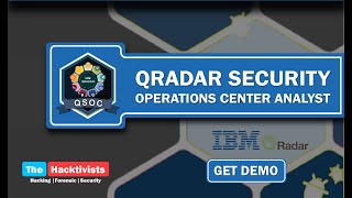 QRadar SIEM Training and QRadar Certification  The Hacktivists [upl. by Rudin95]