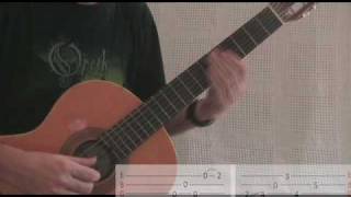 Opeth Guitar Lesson  Benighted part one [upl. by Grider]