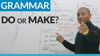 Learn English MAKE or DO [upl. by Ydarg]