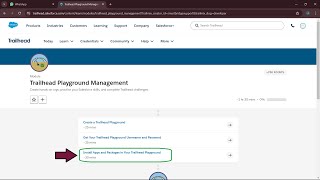 Trailhead Playground Management  Install Apps and Packages in Your Trailhead Playground  Task [upl. by Lesser]