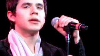 David Archuleta  LDS Mission announcement O Holy Night  SLC MVI0208MOV [upl. by Flemming]