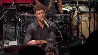 Robin Thicke  quotPretty Lil Heartquot live from Interscope Introducing [upl. by Dijam]