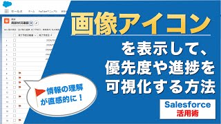 【Salesforce】画像アイコンで優先度や進捗を可視化する方法 salesforce [upl. by Lim]