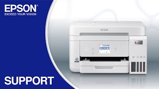 Epson EcoTank ET4850  Wireless Setup Using the Control Panel [upl. by Adnuhs]