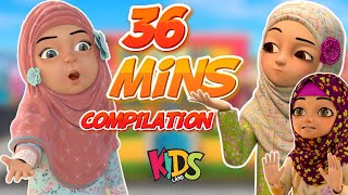 Raiqa Aur Areeba Compilation  Kaneez Fatima Cartoon  Urdu Islamic Cartoon Series  3D Animation [upl. by Hazlip]