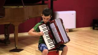 Suzuki Accordion Project  Elena Enrico  recital primo volume  Matteo Cavagnero 7 anni [upl. by Dearborn948]