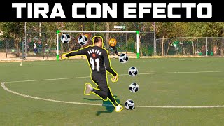 APRENDE COMO PEGARLE con EFECTO al BALÓN  HAZ TIROS LIBRES ESPECTACULARES 🥅⚡⚽ [upl. by Edina101]