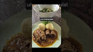 Rindsrouladen mit Kartoffelknödel Fleischgerichte Rezept für Rindfleisch Fleischrouladen Kochen [upl. by Ohcirej957]