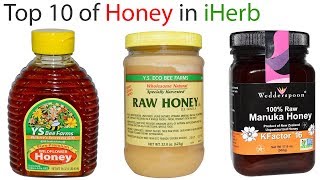 Top 10 of Raw Organic Honey in iHerb  2018 [upl. by Sayers]