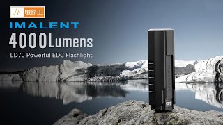 【電筒王】IMALENT LD70 4000流明 203米 高亮EDC手電筒 Cree XHP 702 LED 磁吸充電 OLED顯示 [upl. by Tandie]