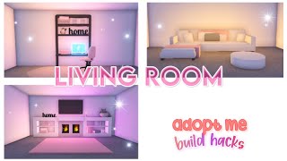 🌸♡Living Room Decor Building Hacks♡🌱▪︎adopt me building hacks▪︎  Official Pineapples [upl. by Hance204]