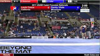 Cadet Freestyle 160  Danny Vitale MN vs Louis Cosce CA [upl. by Nats]