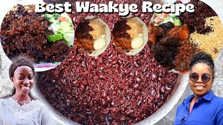 How to make Ghana Best Zongo waakye Recipe  Street Food in Africa Inspired by CookingwithEfya [upl. by Manthei]