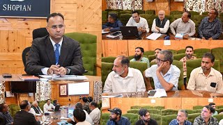 DC Shopian Shahid Saleem Reviews Revamped Distribution Sector Scheme RDSS of KPDCL Shopian [upl. by Gentes]